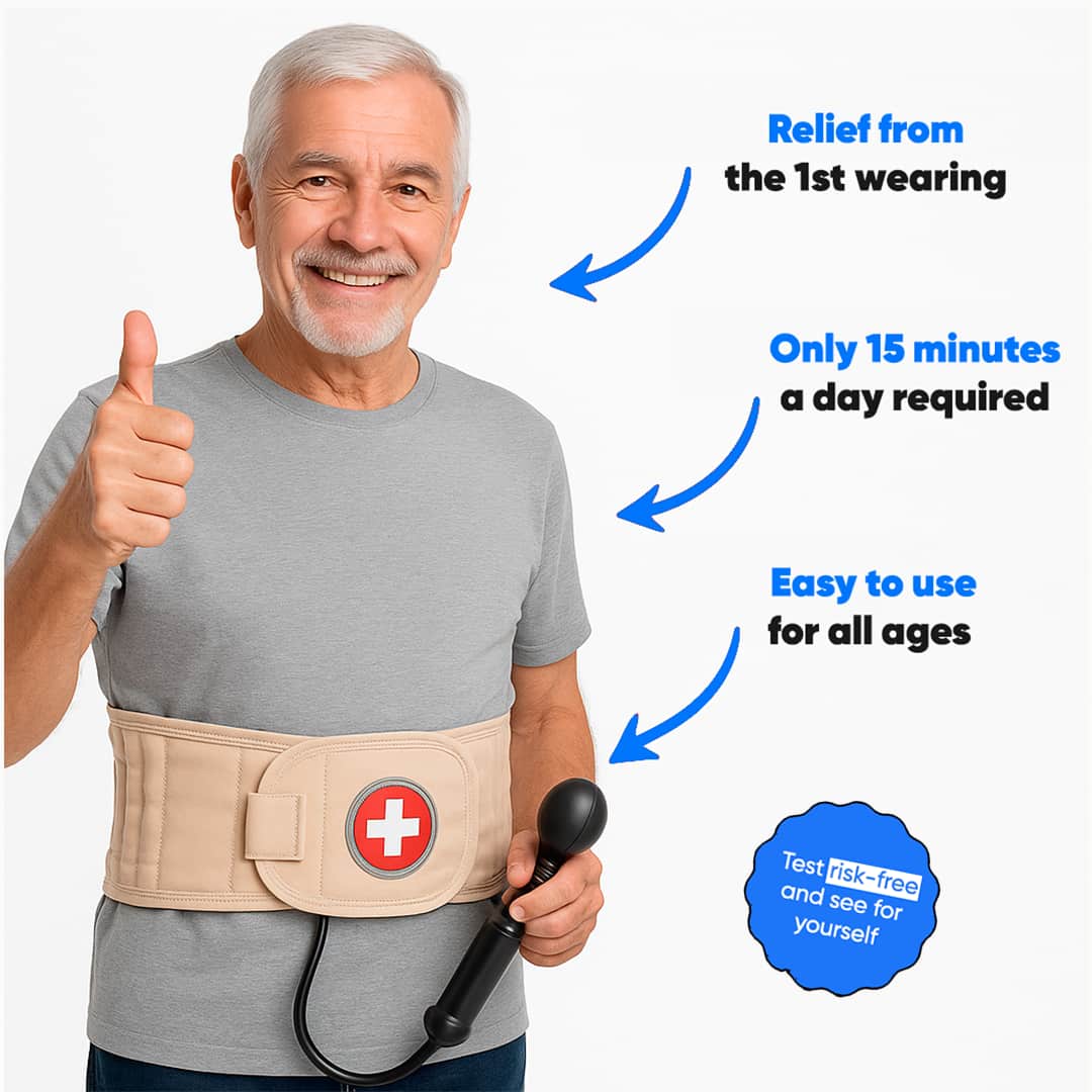 WellHealthis™ 360 Belt Decompression- 15 Minutes a Day to a Pain-Free Life image WellHealthis™ 360 Belt Decompression- 15 Minutes a Day to a Pain-Free Life