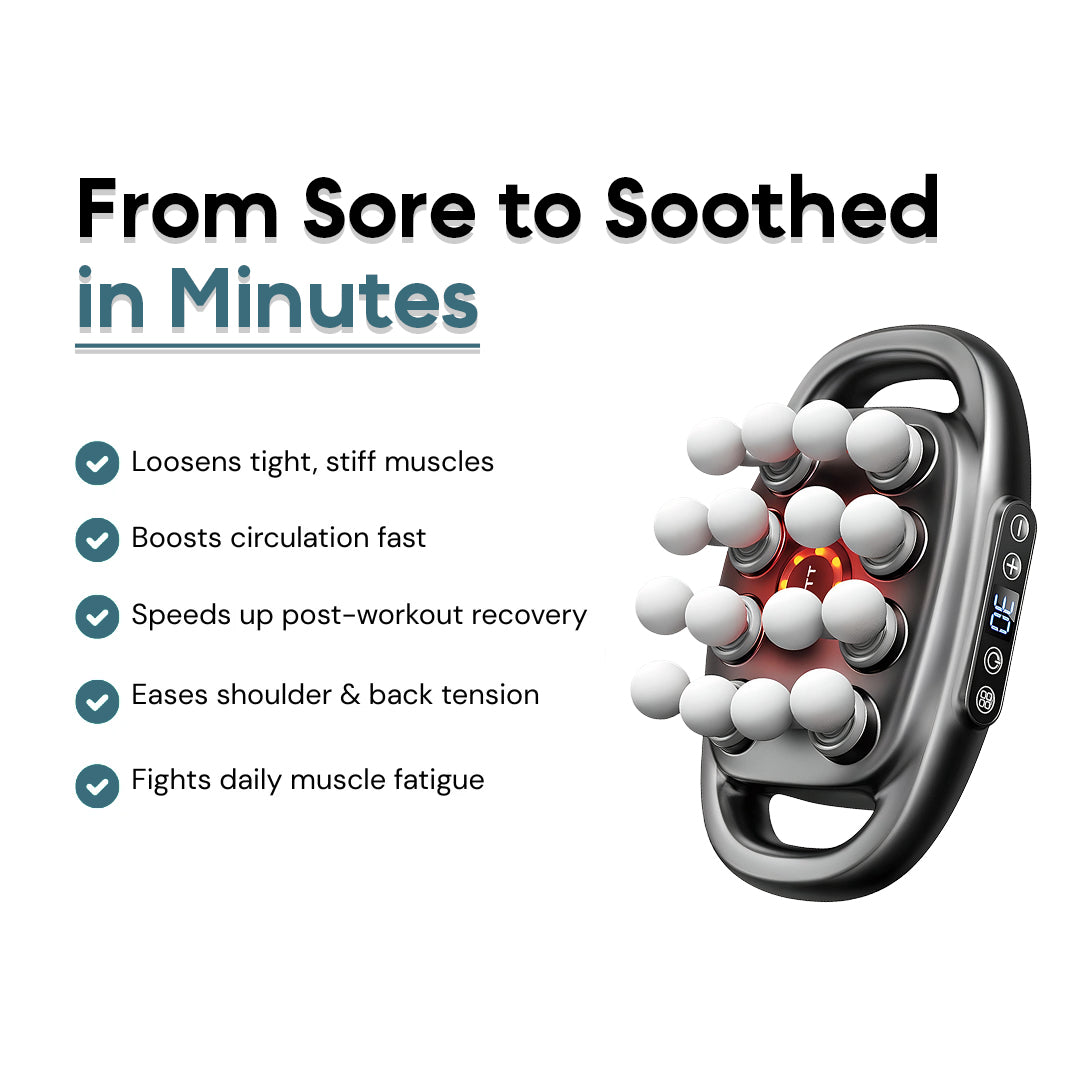 16-Head Deep Tissue Massage Gun for Daily Muscle Comfort