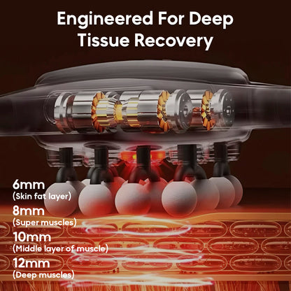 16-Head Deep Tissue Massage Gun for Daily Muscle Comfort